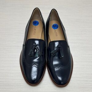 Talbots Navy Tassel Loafers